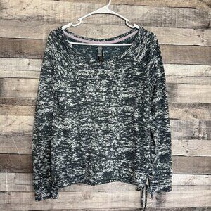 Mountain Hardwear Burned Out Long Sleeve Pullover Gray Women’s XS Outdoor Hiking